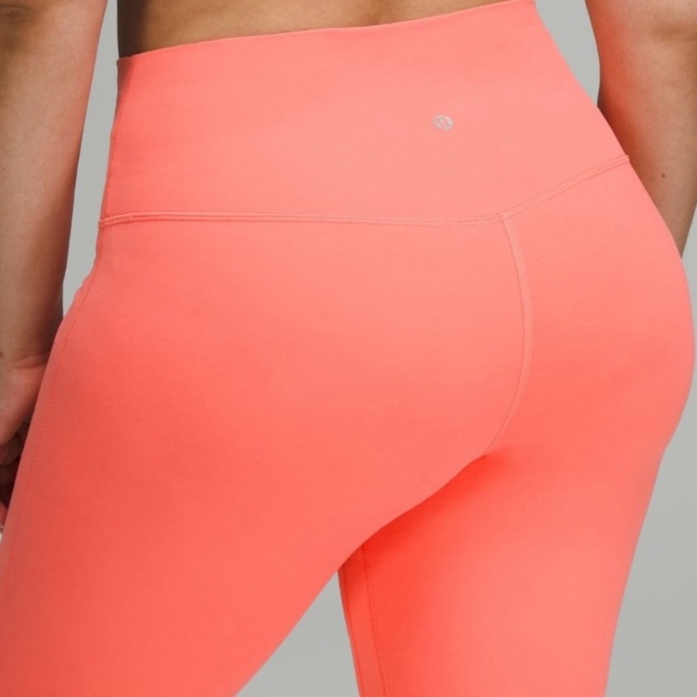Align 25” raspberry cream leggings lululemon